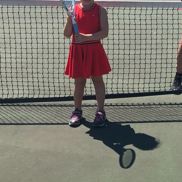 Tommy Hilfiger Girl Red Pleated Dress size:XS(4-5) - Picture 5 of 5